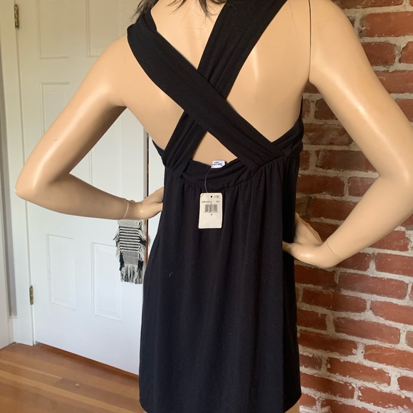 NWT Splendid cross back tank dress black M - Picture 5 of 7